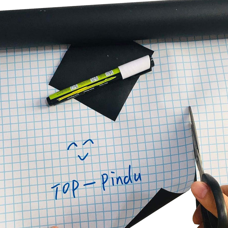 snoogg 24x 72 inch blackboard vinyl paper removable bulletin wall sticker free 5 colorful c