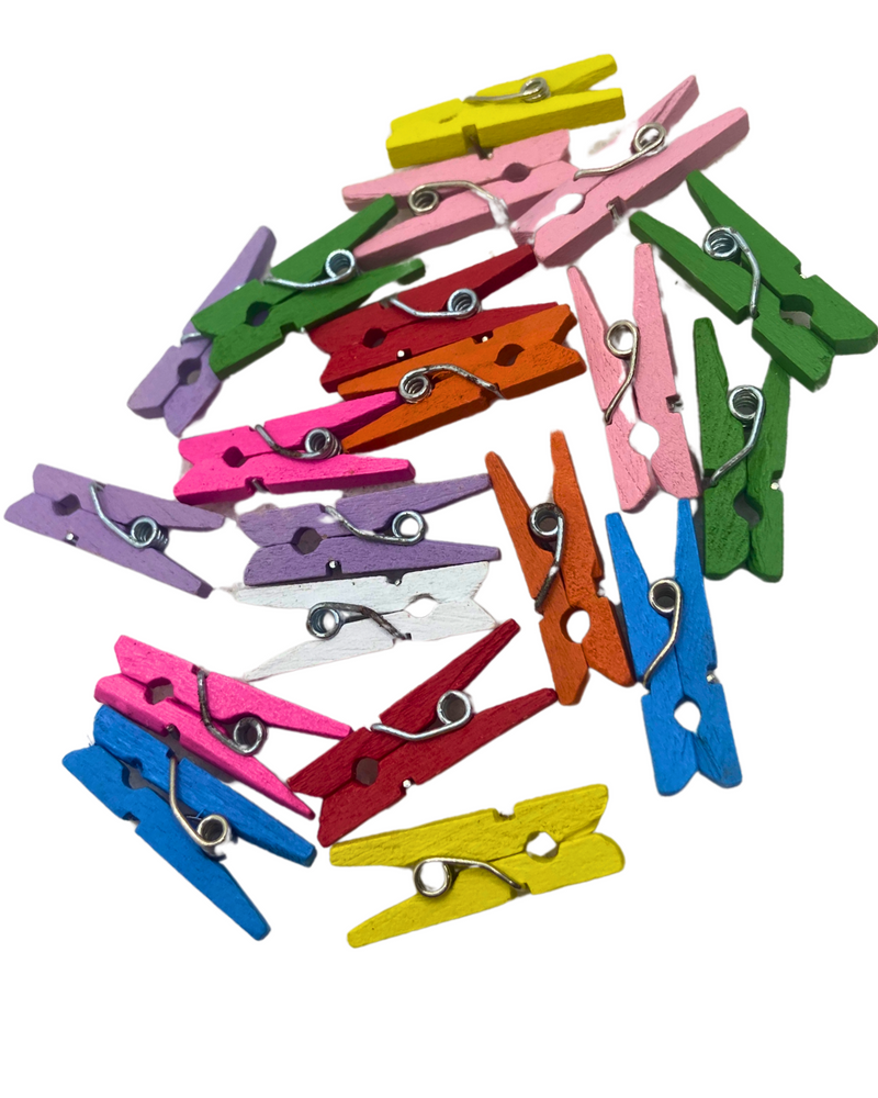 hanging wooden clips pack of 50