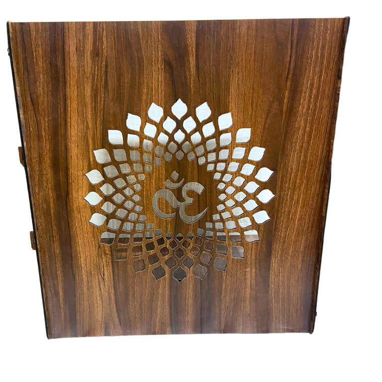 snoogg wall mounted wooden pooja mandir temple stand for home and office easiest assembly w