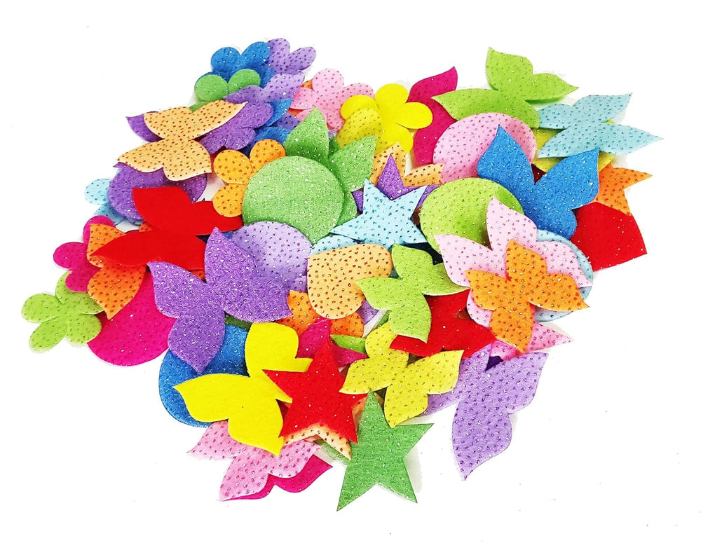 snoogg sewable ultrasonic sealed foamea multi shapes pack of 50 pc for diy art and craft