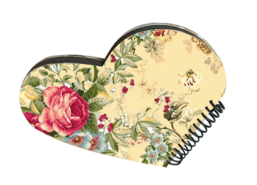 snoogg heart shape scrapbook journals album hard wood u v printed with resin art cover with