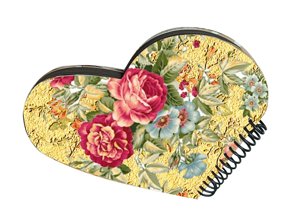 snoogg heart shape scrapbook journals album hard wood u v printed with resin art cover with