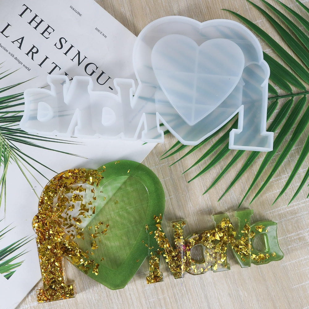 Snogg I Love Nana Photo Frame Resin Mold Picture Frame Silicone Mold Epoxy Casting Mold for DIY Home Table Decor Handicrafts Making (Nana)