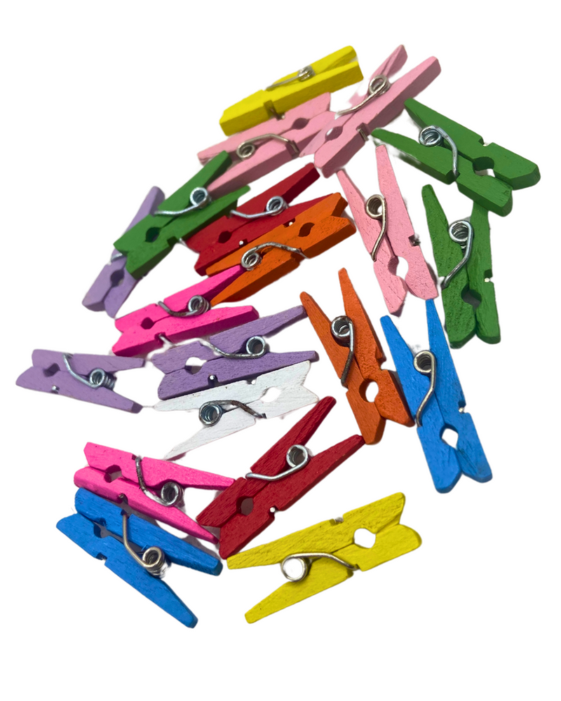 hanging wooden clips pack of 50