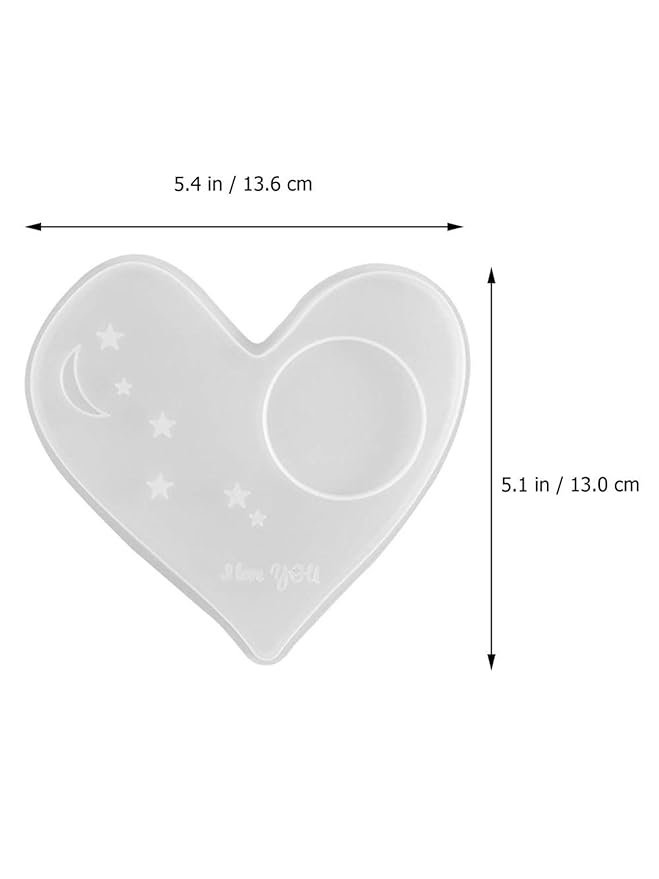 snoogg pack of 1 heart light candles 5 inch for cup holder bottle holder perfect for diy an