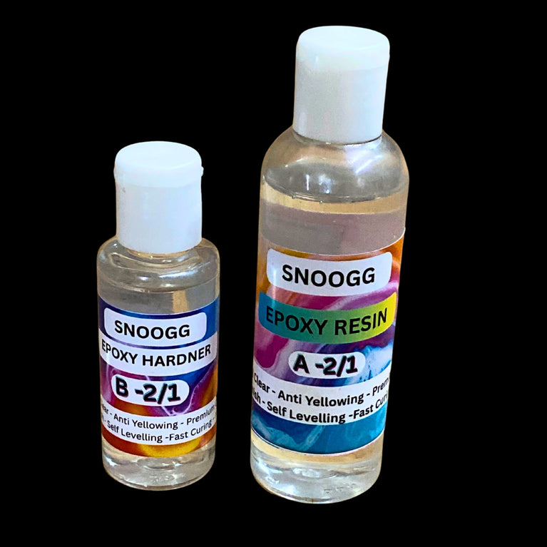 SNOOGG Epoxy Resin Water and Crystal Clear Kit - 1:2 Non-Toxic Casting Kit for Beginners and Professionals In Multipack
