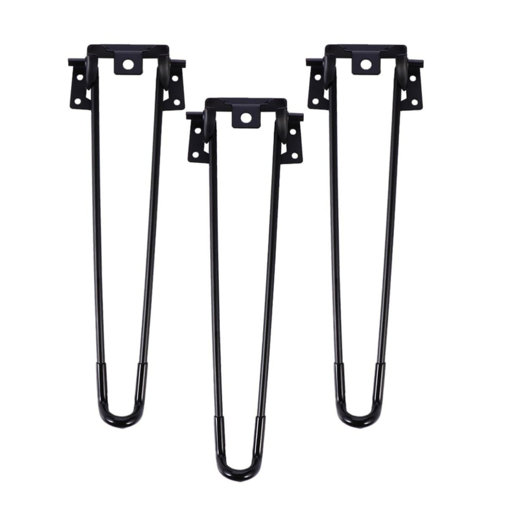 SNOOGG 3 Pcs Heavy Duty Metal Folding Table Legs for DIY Coffee & Side Desk | Easy Install with Screws for Home Furniture