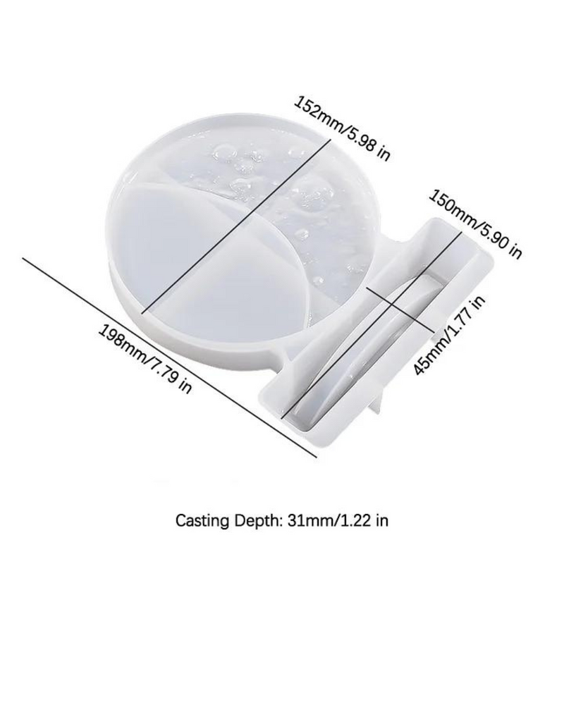 snoogg crescent moon photo frame resin molds for diy home table room decor with pack of 3 c