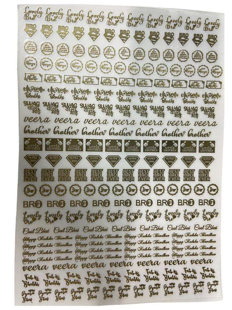 snoogg gold metal transfer sticker in 12x8 a4 sheet 250 300 sticker in one sheet special de