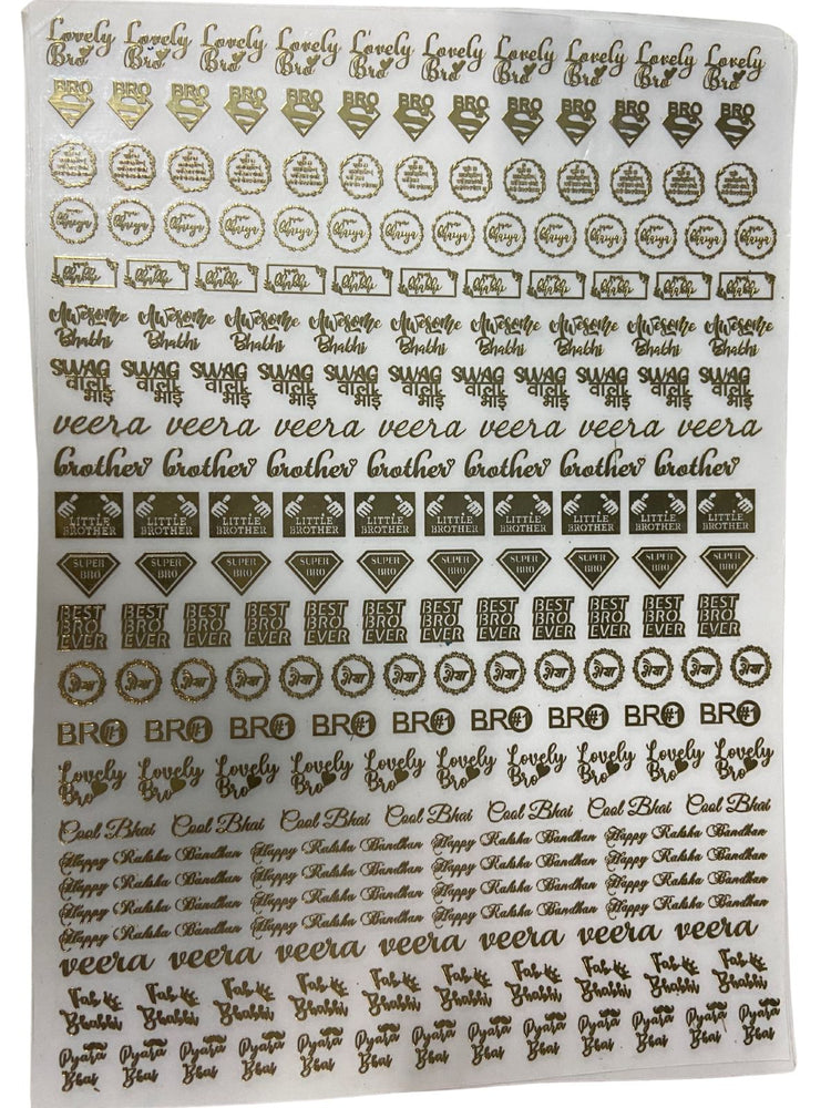 snoogg gold metal transfer sticker in 12x8 a4 sheet 250 300 sticker in one sheet special de