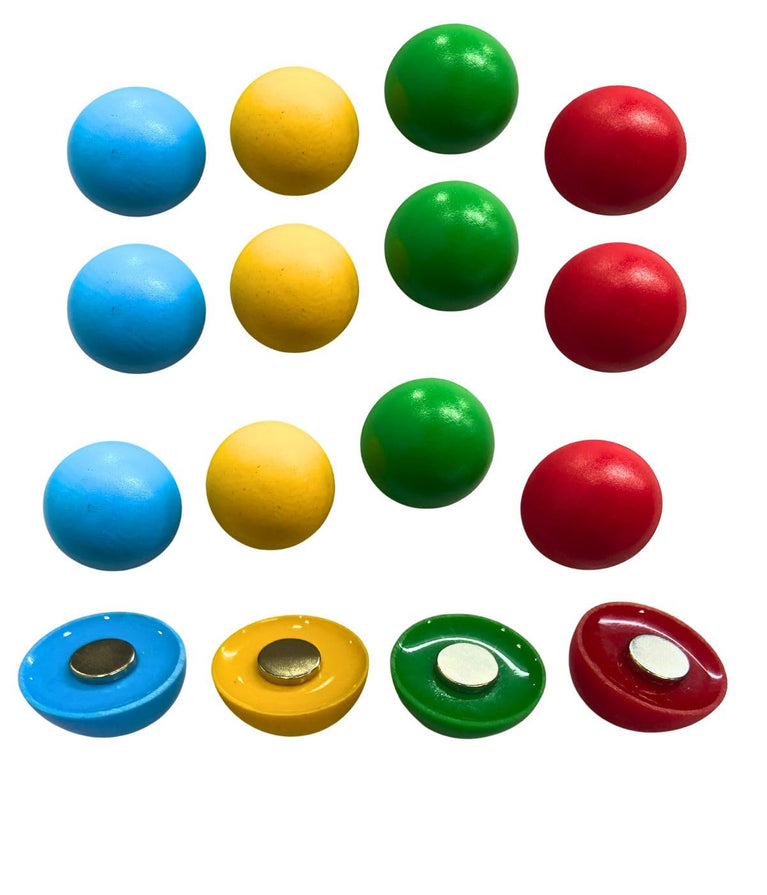 SNOOGG 20pc 3D Half Round Ball Fridge Magnets: Multi-Purpose Use for Displaying Kids’ Drawings, Event Invitations, Calendar Planning, Sticky Notes, Flyers, and Study Materials on Any Magnetic