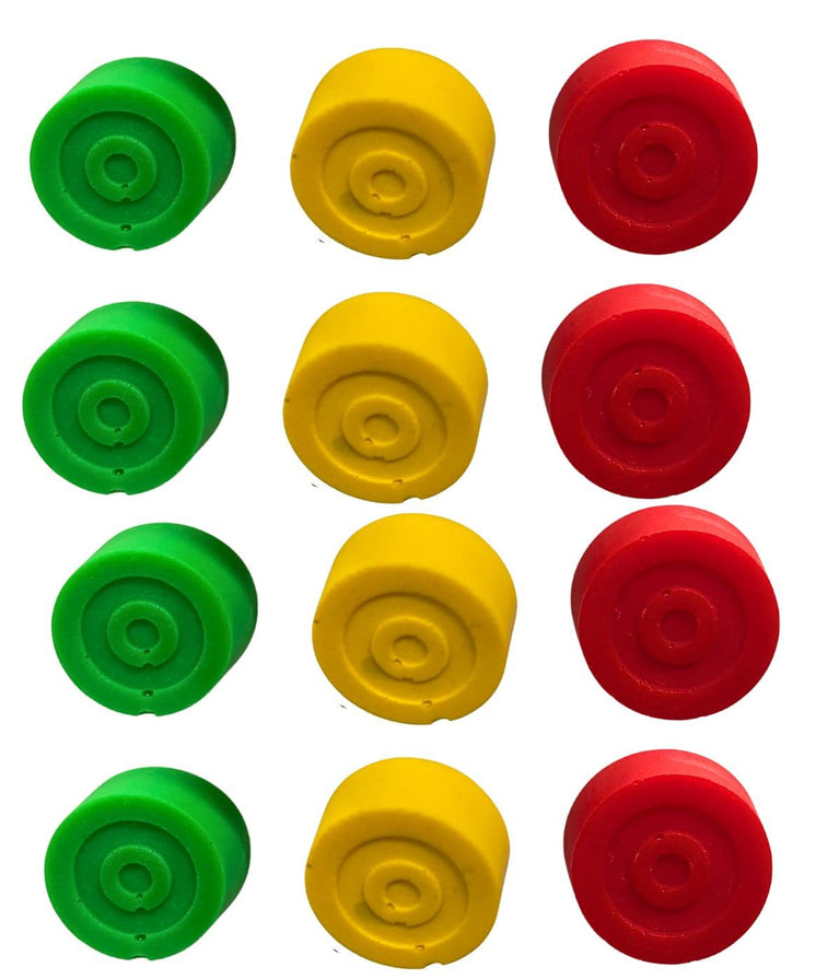 SNOOGG 3D 30 pc Pack Round Candy Circle Fridge Magnet: Decorative and Functional for Organizing Paper, Home & Office Tasks, Bulletin Board, Lockers, and Science Projects.