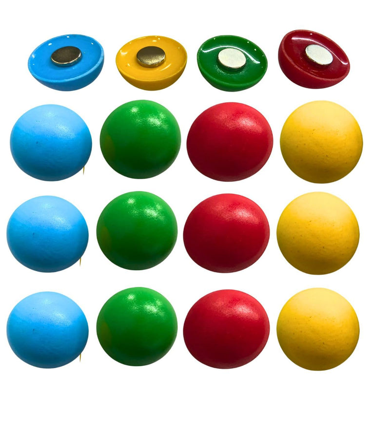 SNOOGG 3D 30 pc Pack Half Round Ball Fridge Magnet + 10 Metal Stickers ? Personalized Gift, Whiteboard, Home Decor, Map Magnets, Office, Notice Board, Message Board, Science Experiments & DIY Crafts