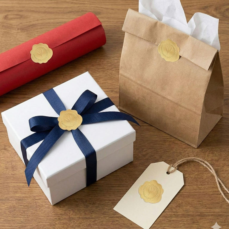 SNOOGG 25 mm 75-Piece Gold Heart Embossed Wax Seal Stickers, self-Adhesive Faux Wax Seals with 3D foil Texture for Wedding invites, envelopes, Gift Wrapping, Party Favors, Jars, Baking, and Branding. Price: 259