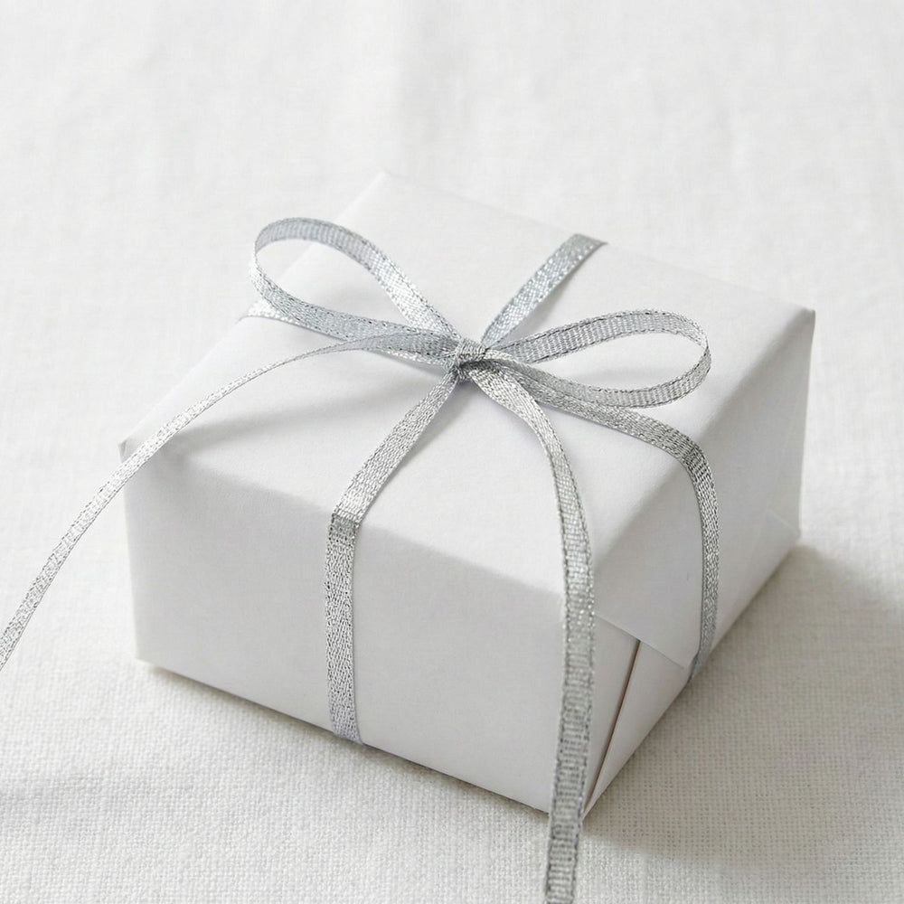 SNOOGG Silver Lace Trim 5 mm Narrow Width 140 Yards Roll with Flared Edges for Craft Sewing Gift Wrap Jewelry Decor Scrapbooking Card Making DIY Fabric Border