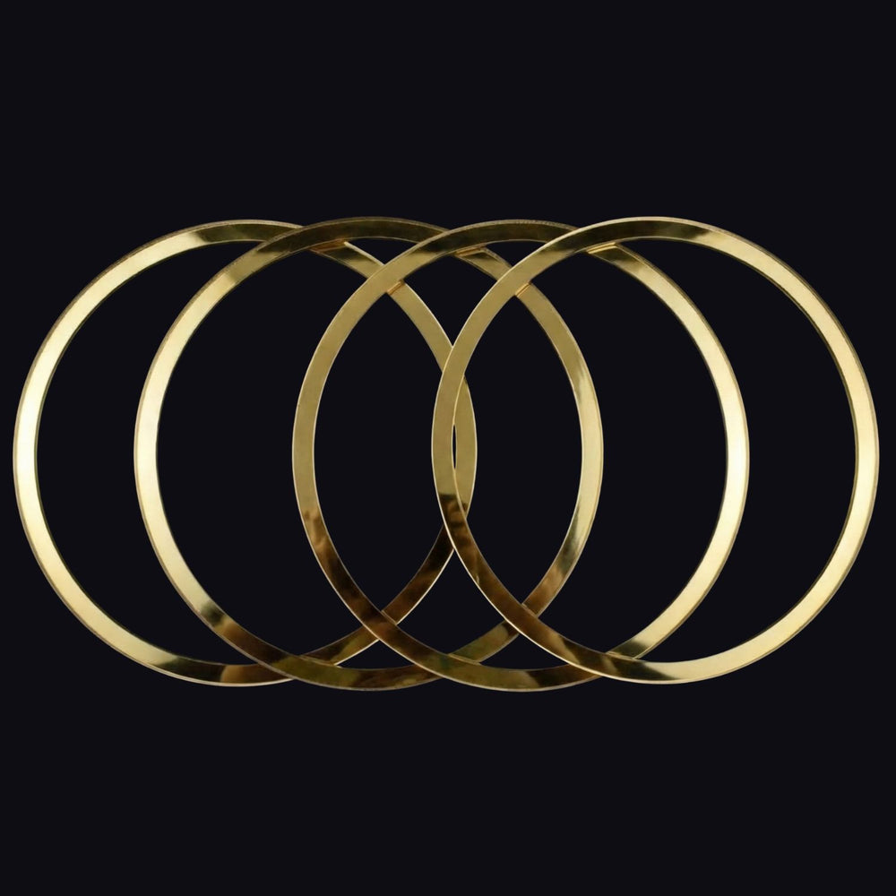 SNOOGG Pack of 6 Acrylic Rings of Size 225×215 mm Having Width of 5 mm, Ideal for DIY Projects, Resin Art, Home Decor, Clock Making, and Various Creative Craft Applications