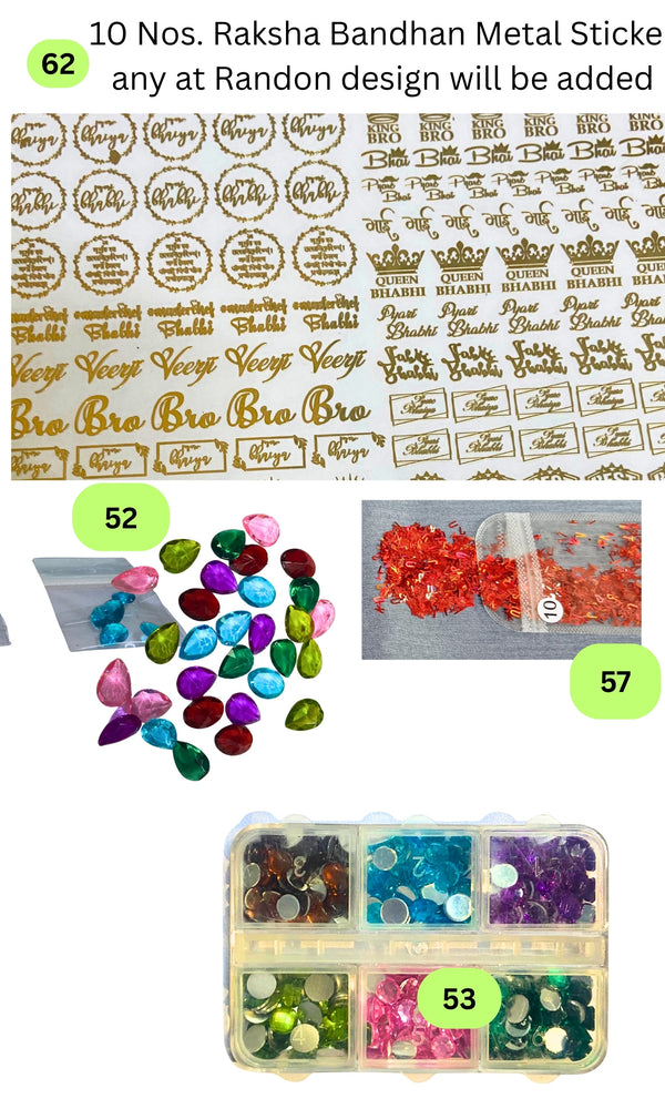 Snoogg Premium Raksha Bandhan Resin Art Kit for DIY Rakhi Making | Complete Epoxy Resin Craft Supplies, Silicone Molds, Glitters & Tools for Beginners & Pros | Create Handmade Rakhi Gifts & Decor