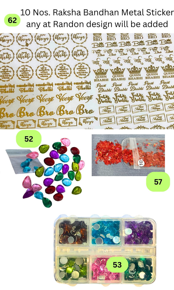 Snoogg Premium Raksha Bandhan Resin Art Kit for DIY Rakhi Making | Complete Epoxy Resin Craft Supplies, Silicone Molds, Glitters & Tools for Beginners & Pros | Create Handmade Rakhi Gifts & Decor