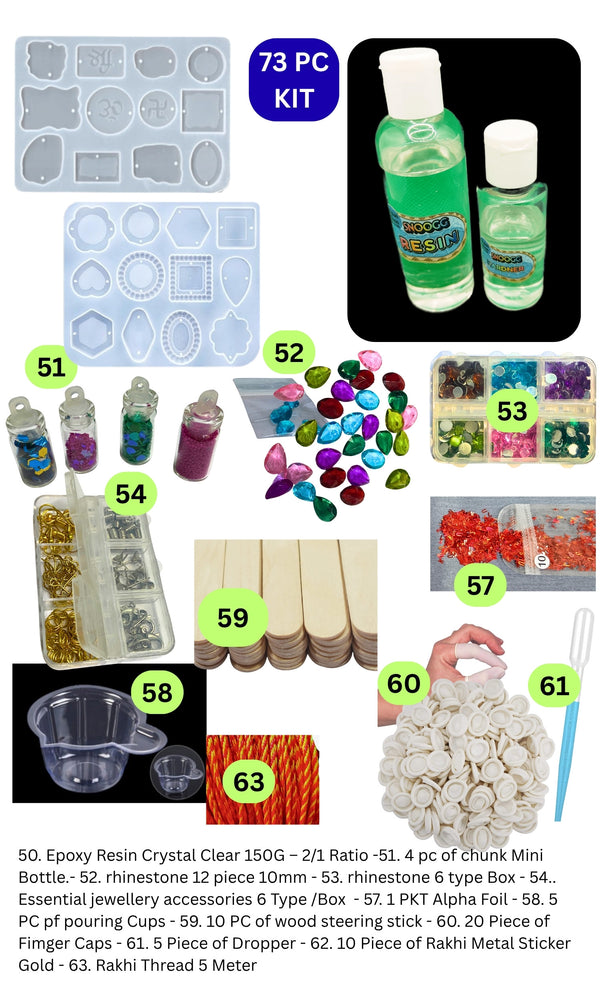 Snoogg Creative Epoxy Resin Craft Kit | Premium Silicone Molds, Art Supplies & Tools for DIY Projects | Perfect for Beginners to Advanced Artisans