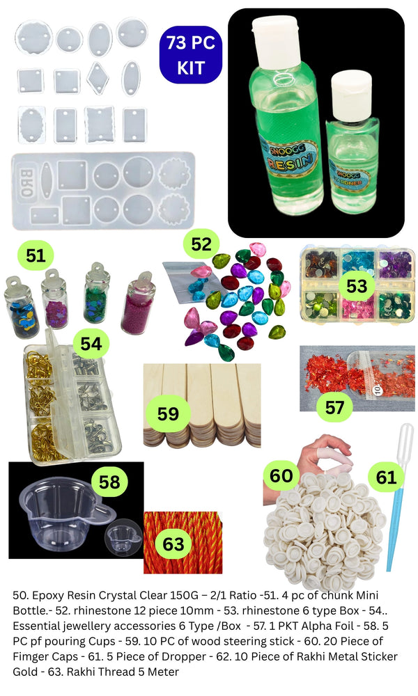 Snoogg Ultimate Resin Art Starter Set | High-Quality Epoxy Resin, Molds, Glitters & Full Tool Kit | Ideal for DIY Home Decor, Jewelry & Crafts