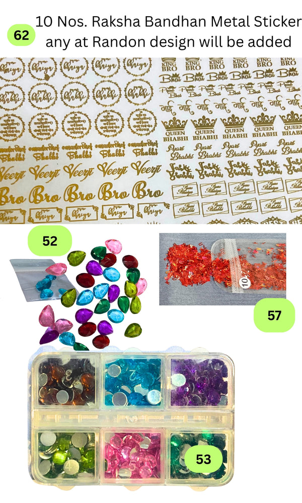Snoogg Premium Resin Art Kit for Raksha Bandhan | DIY Epoxy Rakhi Making Set with Molds, Glitters & Tools | Ideal for Beginners & Experts | Craft Unique Handmade Rakhis & Gifts