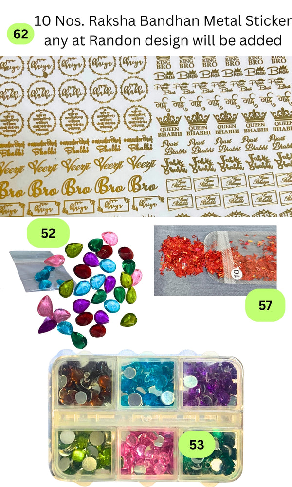 Raksha Bandhan DIY Resin Kit by Snoogg | Complete Epoxy Art Set with Silicone Molds, Glitters & Crafting Tools | Make Personalized Rakhis & Festive Decor