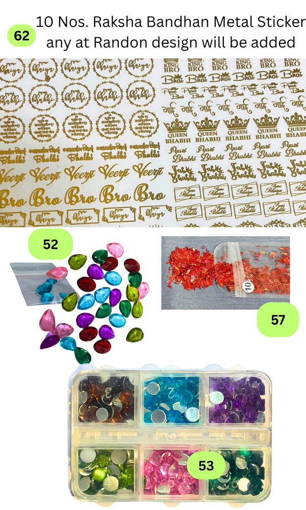Raksha Bandhan DIY Resin Kit by Snoogg | Complete Epoxy Art Set with Silicone Molds, Glitters & Crafting Tools | Make Personalized Rakhis & Festive Decor