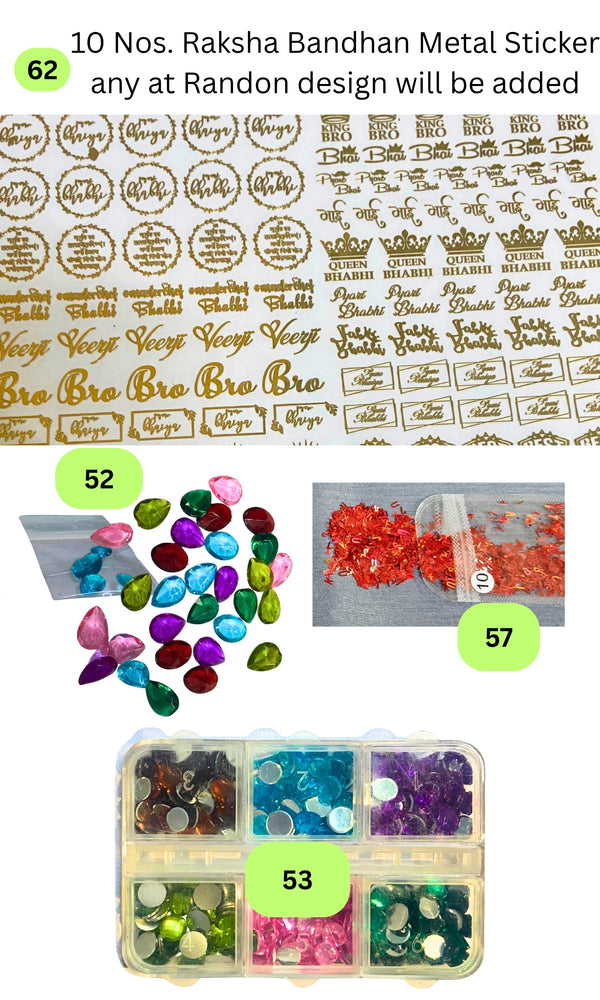 Snoogg Rakhi Making Resin Kit | All-in-One DIY Epoxy Craft Set for Raksha Bandhan | Includes Silicone Molds, Glitters & Tools | Perfect for Beginners & Pros