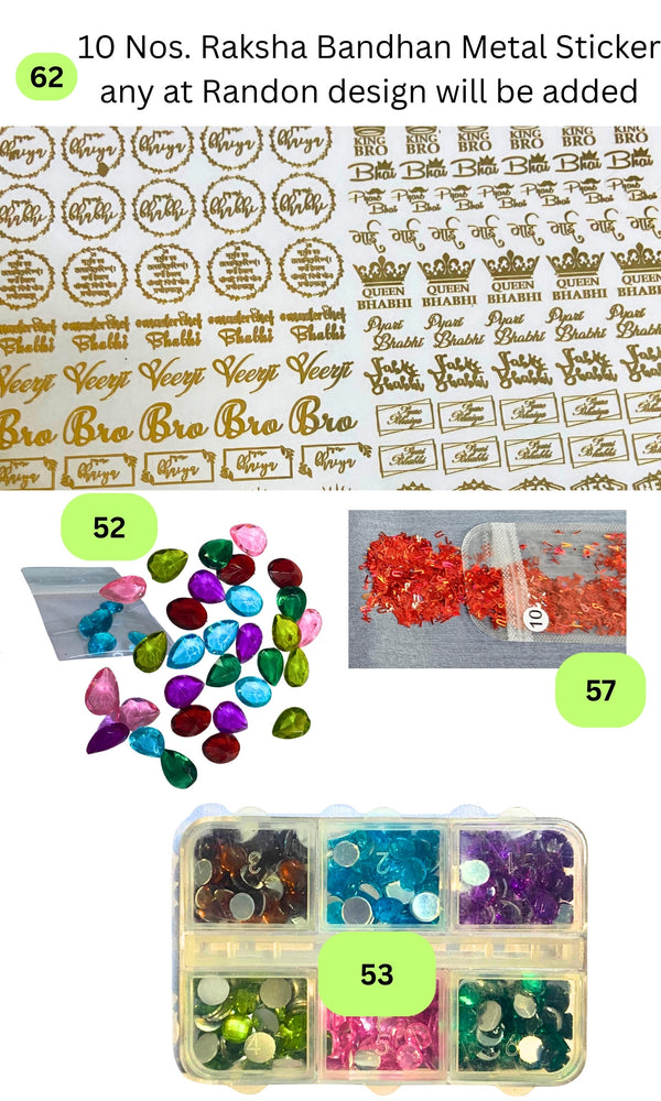 Snoogg Rakhi Making Resin Kit | All-in-One DIY Epoxy Craft Set for Raksha Bandhan | Includes Silicone Molds, Glitters & Tools | Perfect for Beginners & Pros