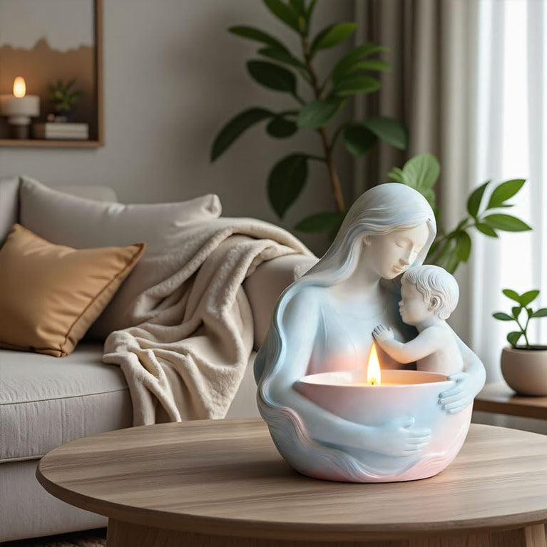 SNOOGG Mother Child Planter Silicone Mold for Resin Casting | Mom Baby Bust Succulent Planter 3D Mold for Eco Resin, Epoxy, Concrete Crafts | Heavy Duty Reusable Liquid Silicone Mould