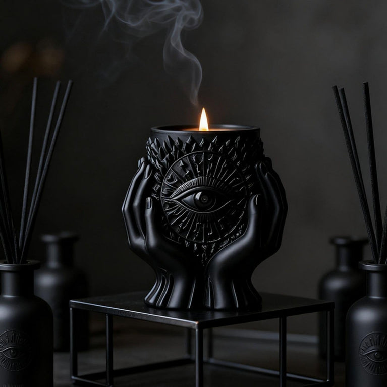 SNOOGG Silicone Evil Eye Hands Candle Holder Mold | Resin Cement Gypsum Plaster Casting DIY Decor