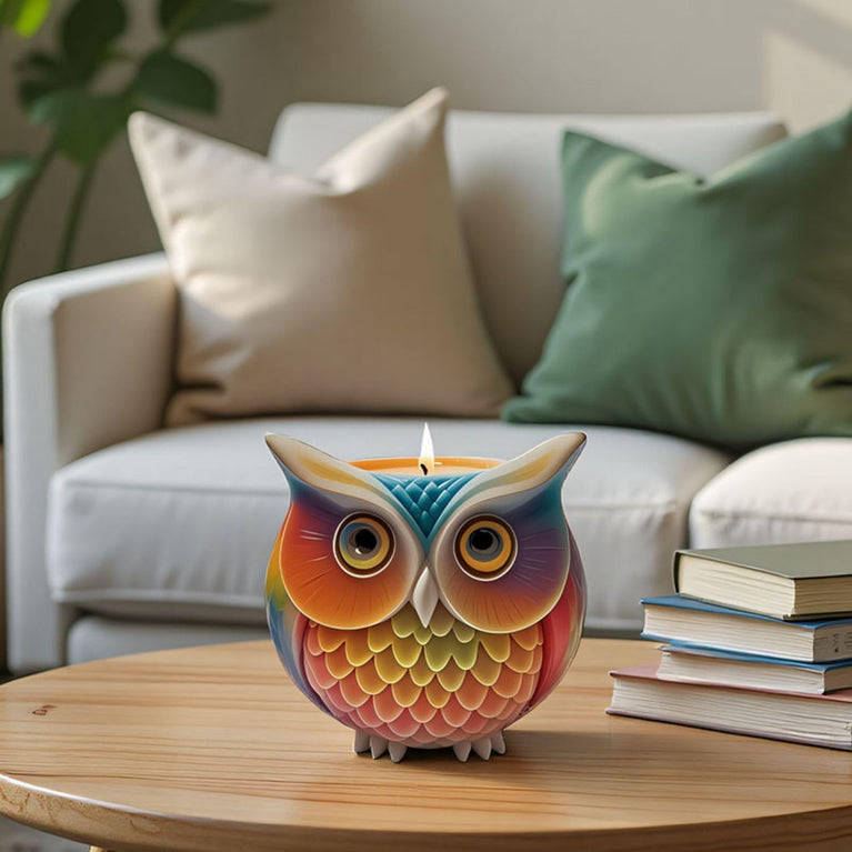 SNOOGG Silicone Mold Cute Owl Planter Pot Design for Eco Resin Crete Casting DIY Succulent Pot Candle Holder Home Decor Craft Mold