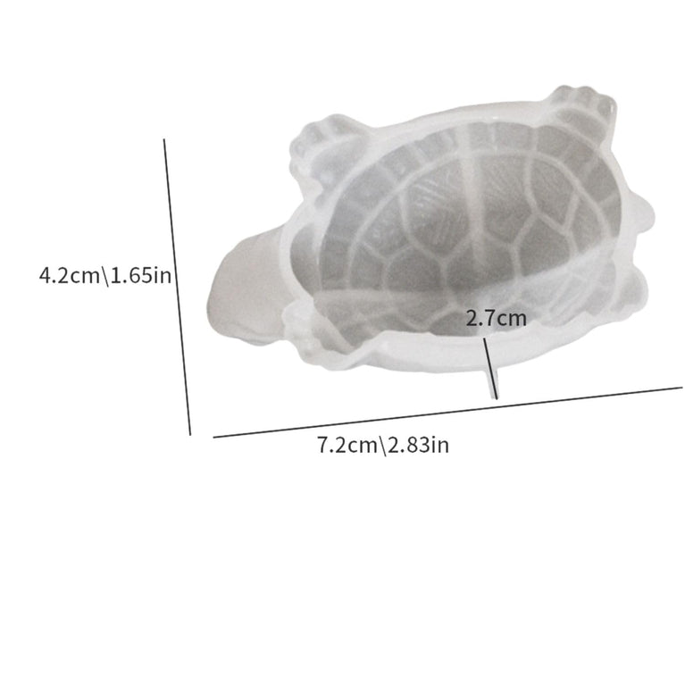 NOOGG Turtle Silicone Mold 7.2cm, Silicone Mold 7.2cm, dant Jewelry, Epoxy Resin Casting Mold, Cute Animal Polymer Clay Mold, DIY Soap Wax Candle Concrete Craft Mold