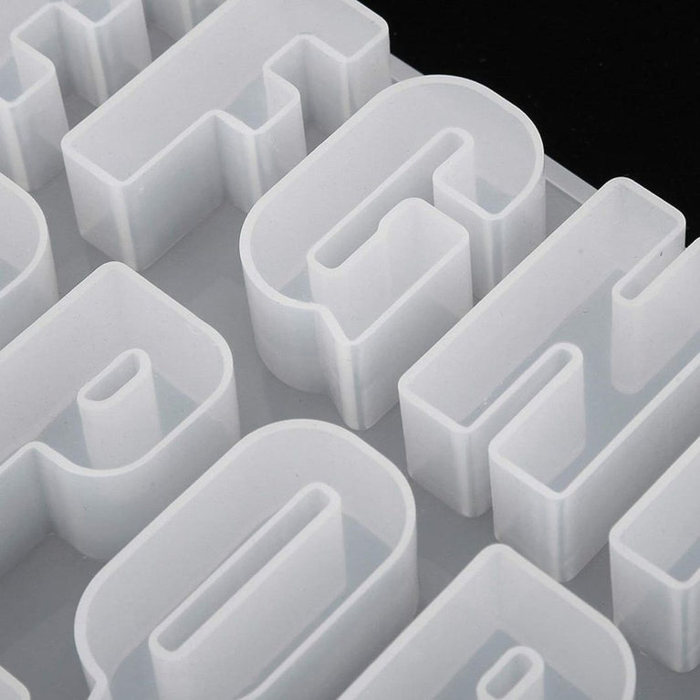 SNOOGG Extra Large 25 mm deep Alphabet Molds of 26 English Letter for Resin Art, DIY, Home D©cor, Festive & Customize Project