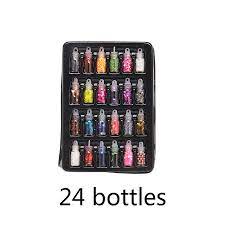 Pack of 24 Glitter Chunk Bottles