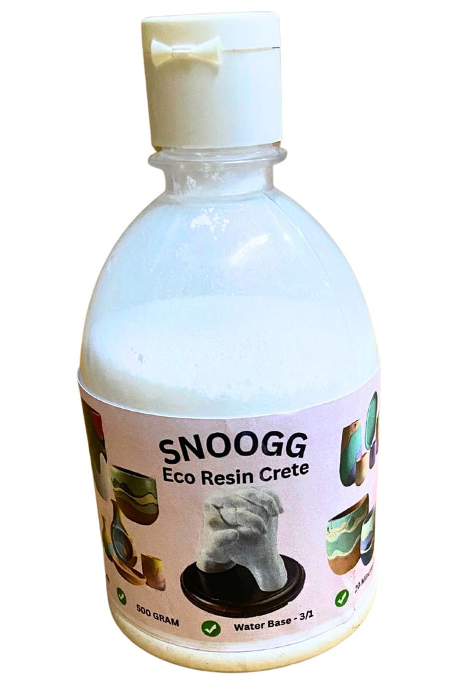 SNOOGG Eco Casting Powder: Next-Gen! No Separate Polymer It's All in The Powder 20-Min Demould. Jesmonite Alt. Odourless, Self-Levelling, Water-Activated. for DIY Crafts & Art