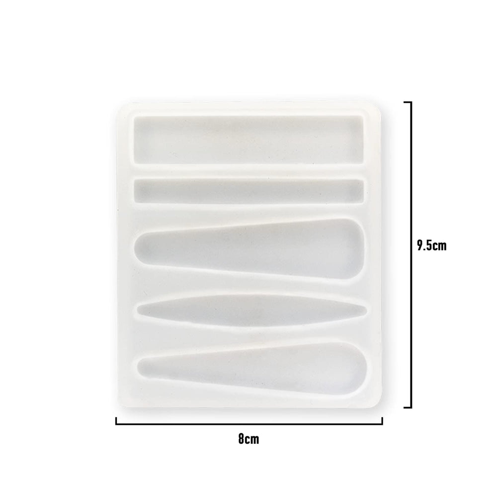 copy of super glossy silicone mold 15 cavities for various shaped jwewllwry round tear drop