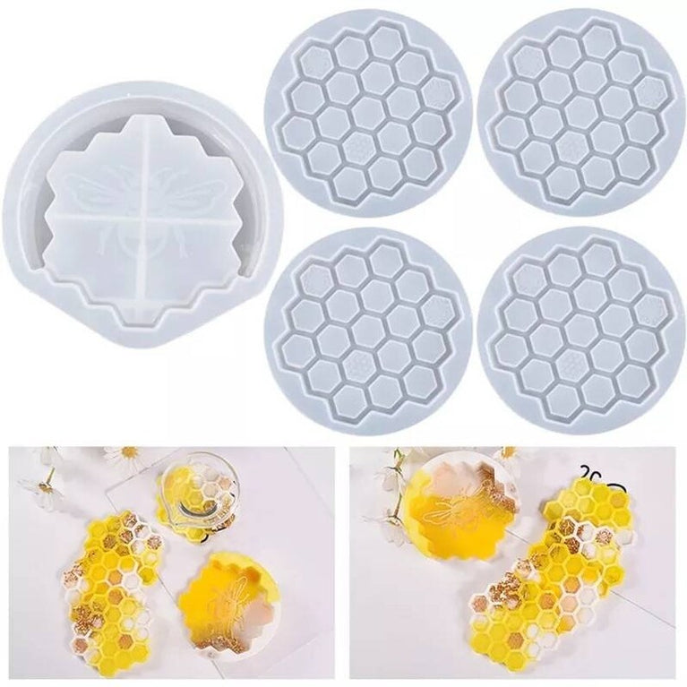 SPECIAL Festive promotion time scale offer on SNOOGG Silicone Coaster Molds in Various designs and shapes. As hexagon, round, heart, agate, uneven, butterfly , sea shell etc