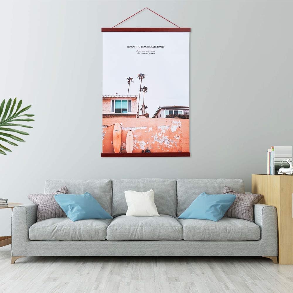 snoogg 10 inch pack 1 wide magnetic poster hanger frame for posters prints photos pictures