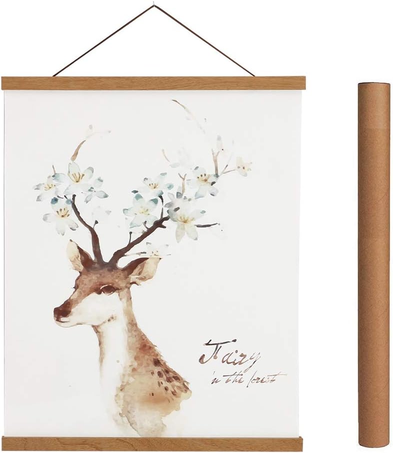 snoogg 8 inch pack 1 wide magnetic poster hanger frame for posters prints photos pictures m