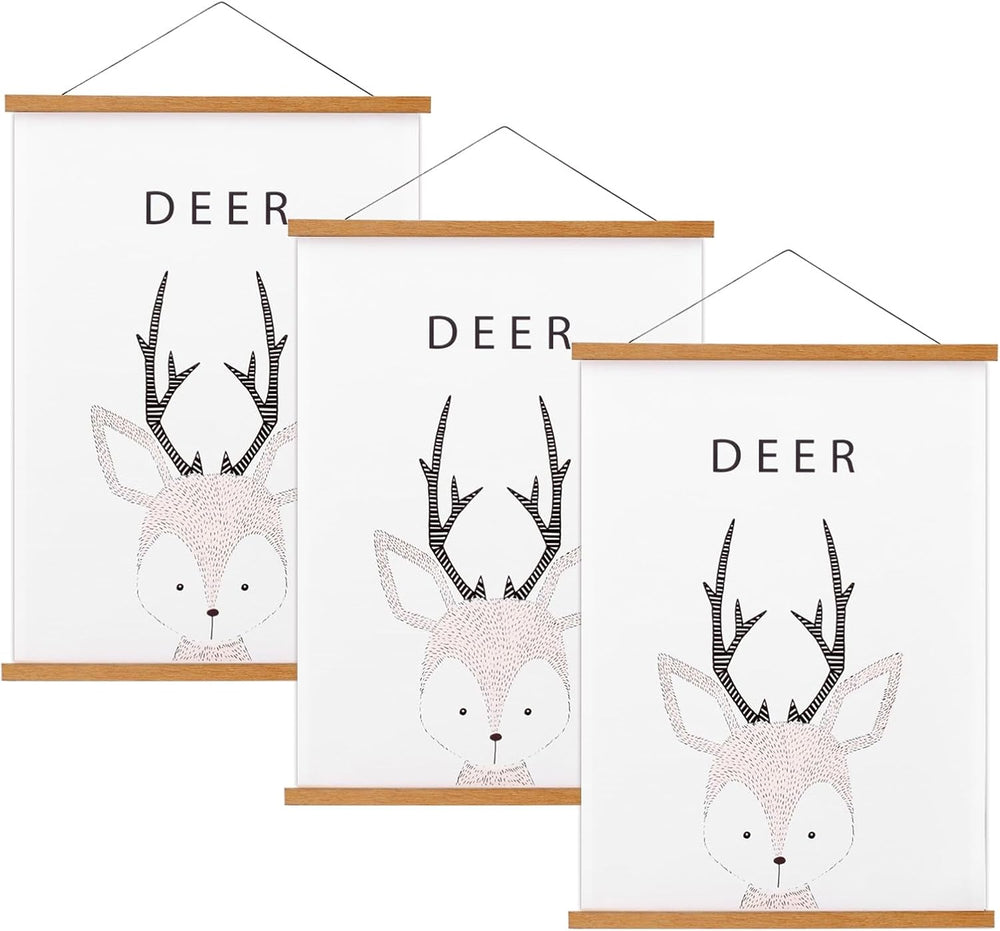 snoogg 18 inch pack 1 wide magnetic poster hanger frame for posters prints photos pictures