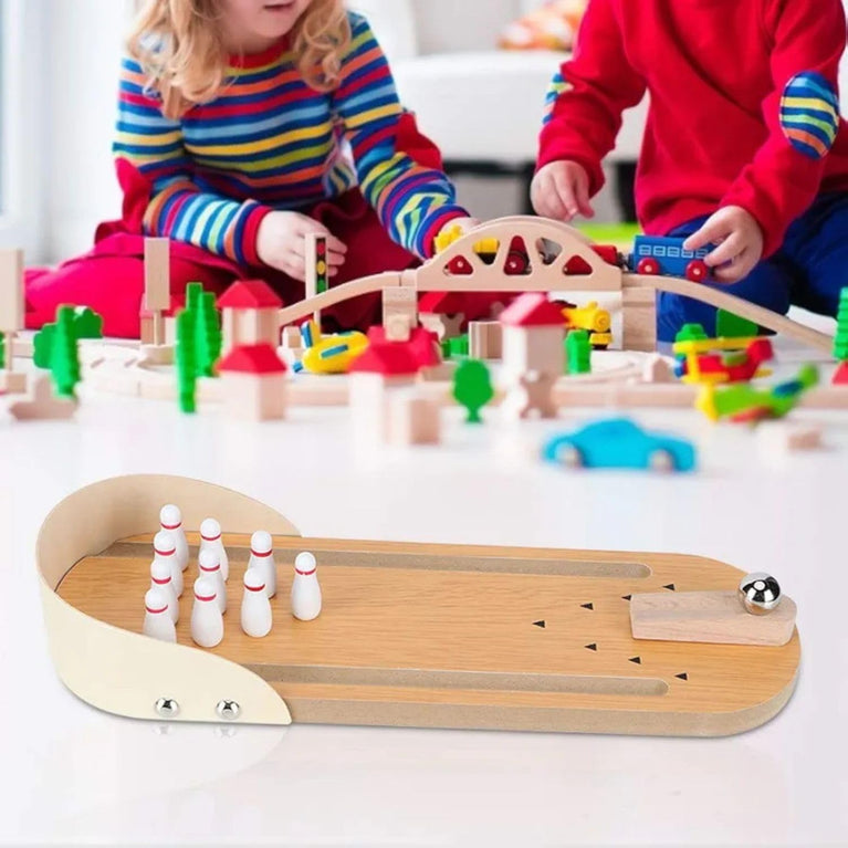 SNOOGG's Mini Portable Bowling Game Set: The Ultimate Desktop Toy for Family Parties, Kids' Entertainment, and Stress Relief Gadgets