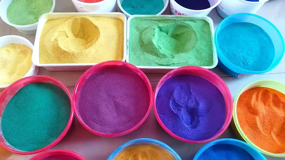 color sands ranooli powder by kg total quantitey will be send as mixed mix color