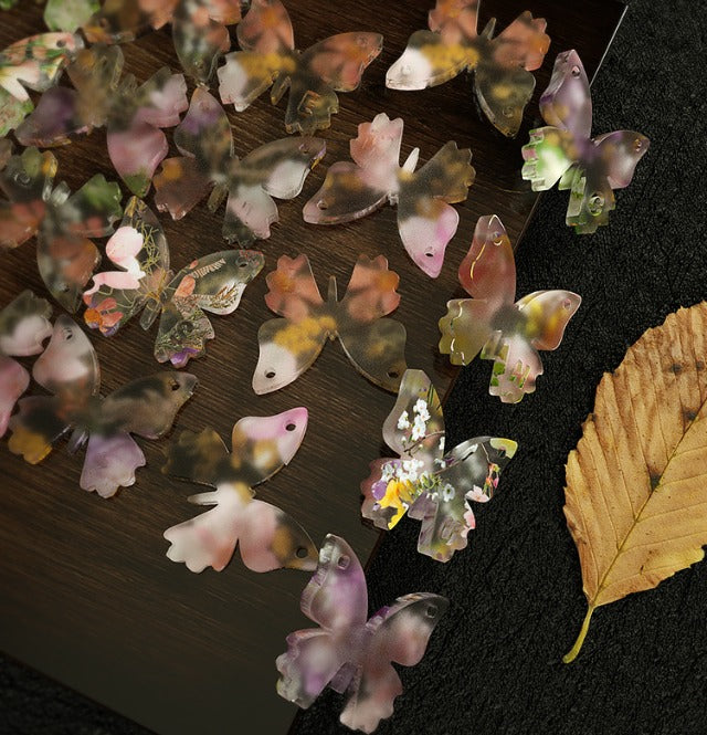 large 24 cavities butterfly key holder pendent decoration and multipurpose use resin moulds