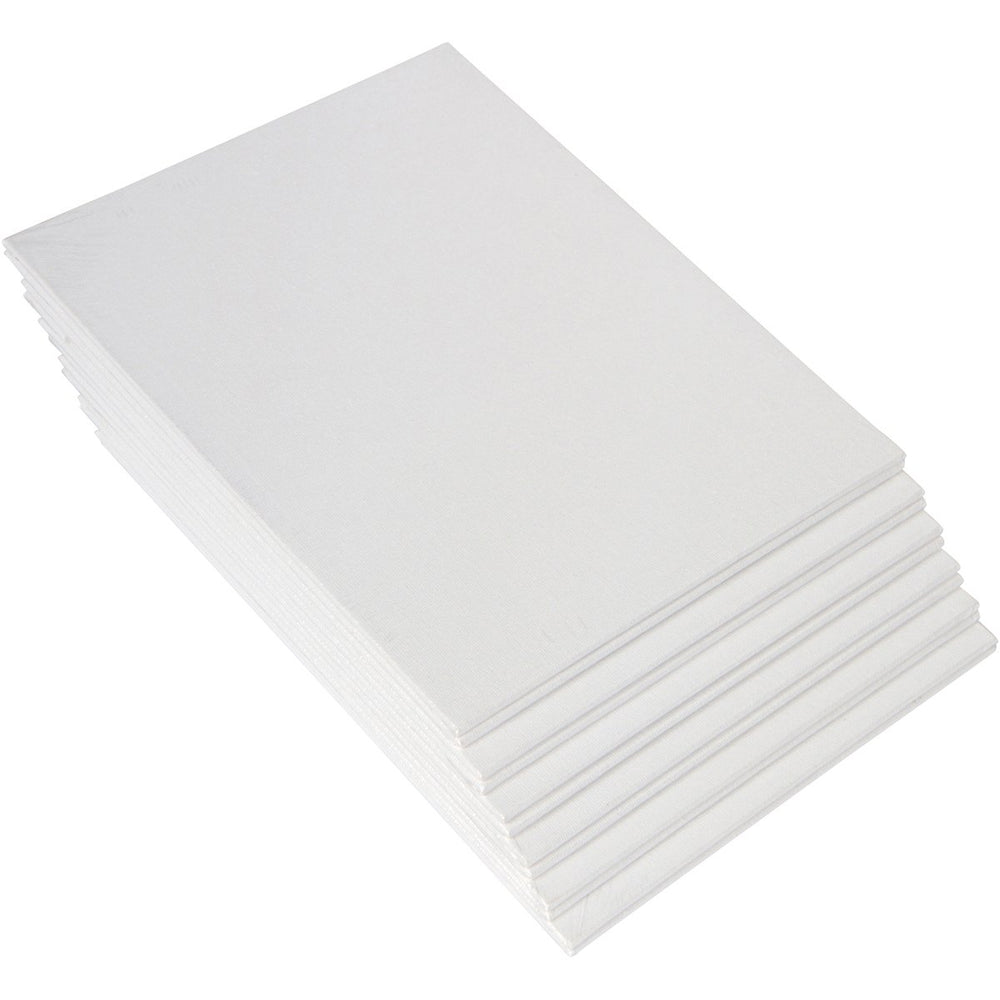CAB 10x10 Snoogg Canvas Board Panel Double Primed for Painting of All Media Acrylic, Oil,