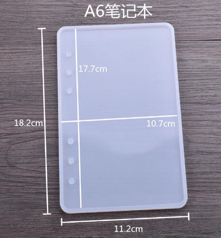snoogg note book cover moulds for a5 a6 and a4 multipurpose transparent rectangle resin cas