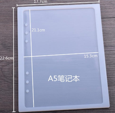 snoogg note book cover moulds for a5 a6 and a4 multipurpose transparent rectangle resin cas