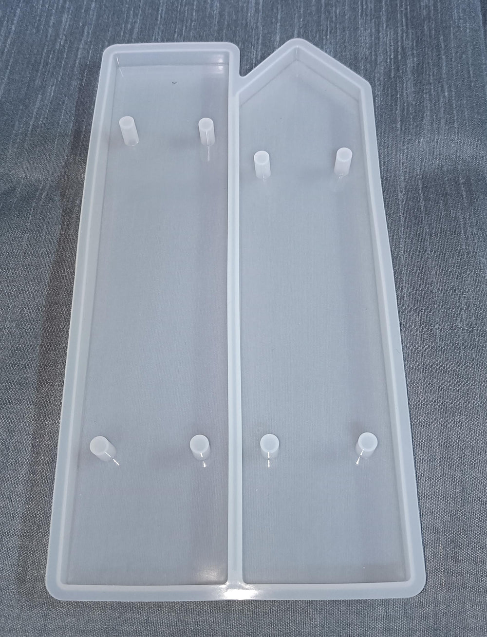 silicone resin casting name plate mould tw0 cavity