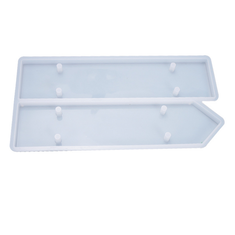 silicone resin casting name plate mould tw0 cavity