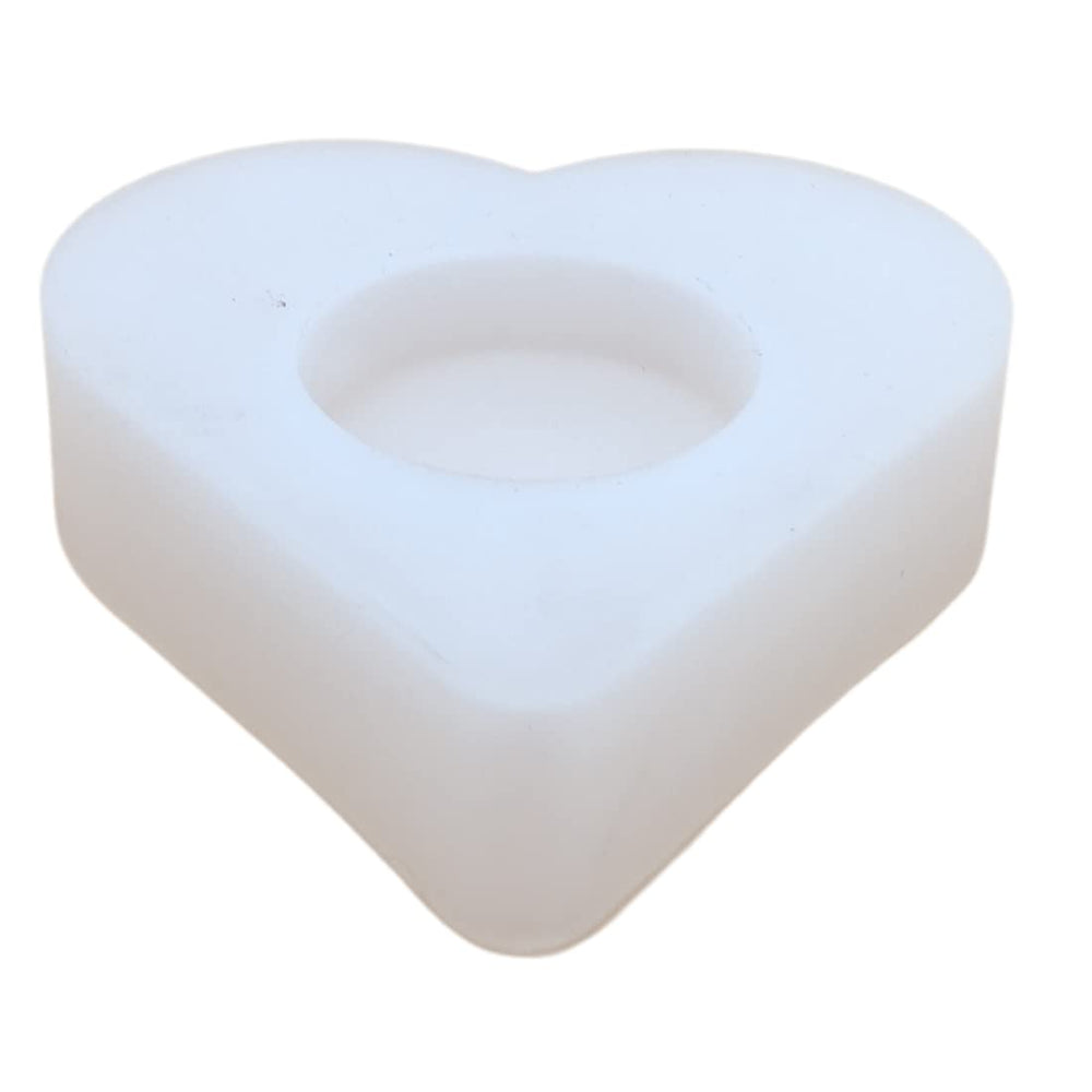 snoogg a pack 1 tea light candle holder heart shape silicone molds for epoxy resin casting